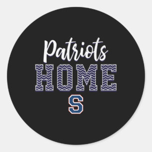Parkersburg South Patriots Logo Zuhause Hs Runder Aufkleber