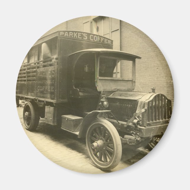 Parke's Coffee Truck Magnet (Vorne)