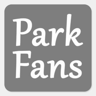 ParkFans-Aufkleber Quadratischer Aufkleber