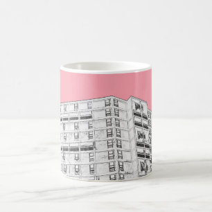 Parkhügel Rosa Kaffeetasse