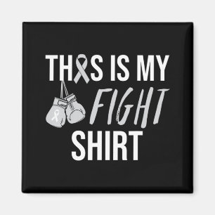 Parkinson Awareness Gray Ribbon Magnet