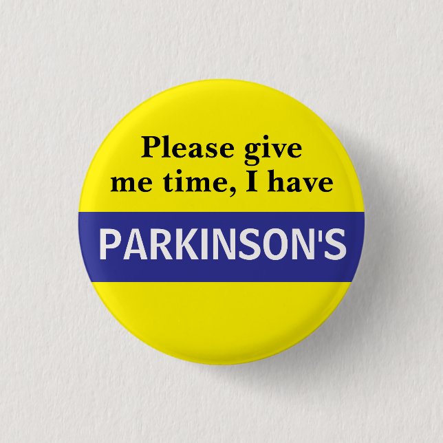 Parkinson-Bewusstseinsabzeichen Button (Vorderseite)