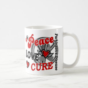 Parkinson der FriedensLiebe-Heilungs-2 Krankheit Kaffeetasse