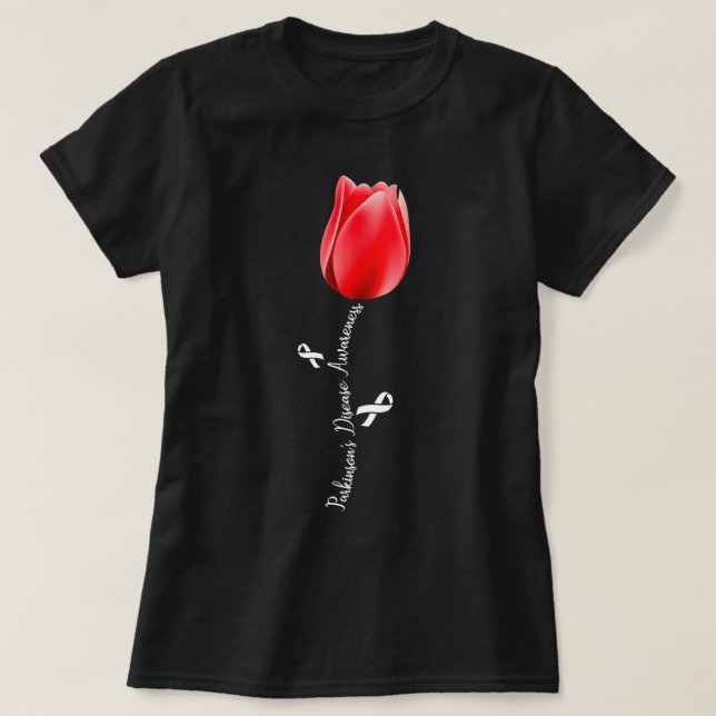 Parkinson Disease Awareness Tulip April Monat T h T-Shirt (Design vorne)