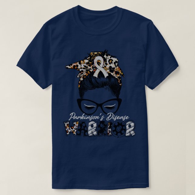 Parkinson Disease Awareness Warrior Women Glasse T-Shirt (Design vorne)