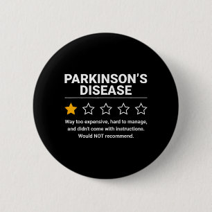 Parkinson-Krankheit 1 Stern Bewertung Lustige Park Button