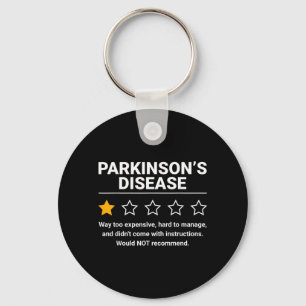 Parkinson-Krankheit 1 Stern Bewertung Lustige Park Schlüsselanhänger