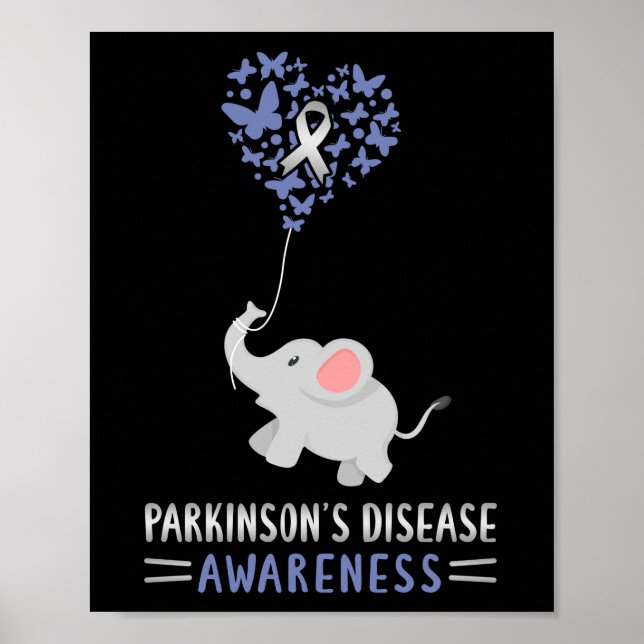 Parkinson-Krankheit Bewusstsein psychische Erkrank Poster (Vorne)
