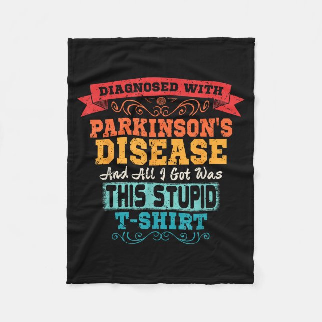 Parkinson-Krankheit Fleecedecke (Vorderseite)