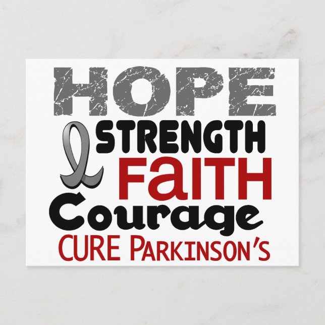 Parkinson-Krankheit HOPE 3 Postkarte (Vorderseite)
