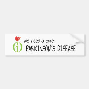 Parkinson-Krankheit, parkinsons Krankheit, Tulpe Autoaufkleber