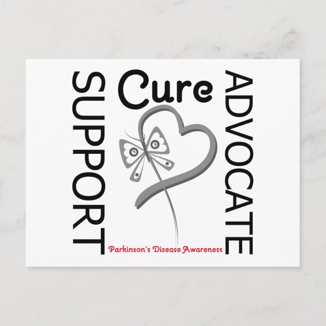 Parkinson-Krankheit Unterstützung Advocate Cure Postkarte (Vorderseite)