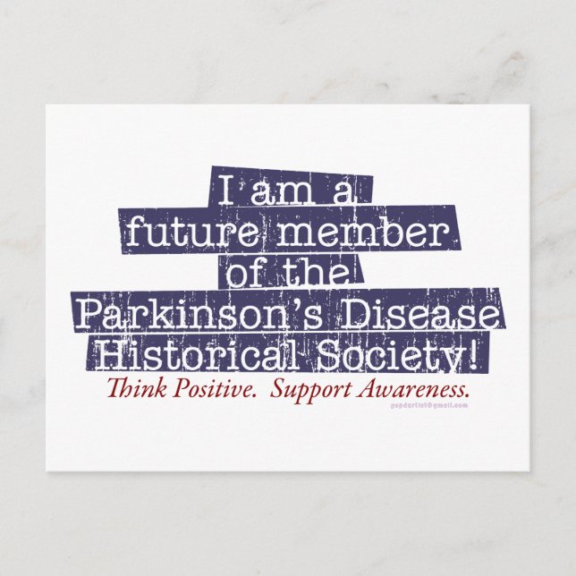 Parkinsonerkrankung Historische Gesellschaft Postkarte (Vorderseite)