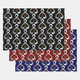 Parkinson's Awareness Ribbon Geschenkpapier Set