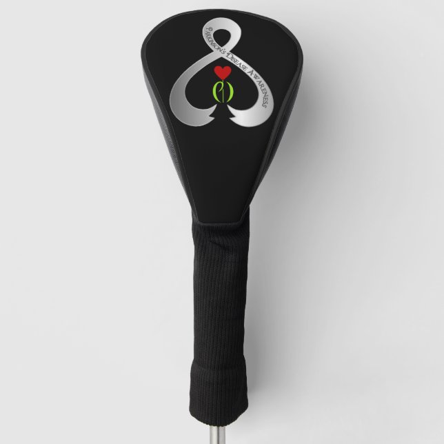 Parkinson's Awareness Ribbon Golf Headcover (Vorderseite)