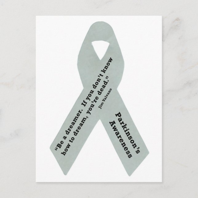 Parkinson's Awareness Ribbon Postkarte (Vorderseite)