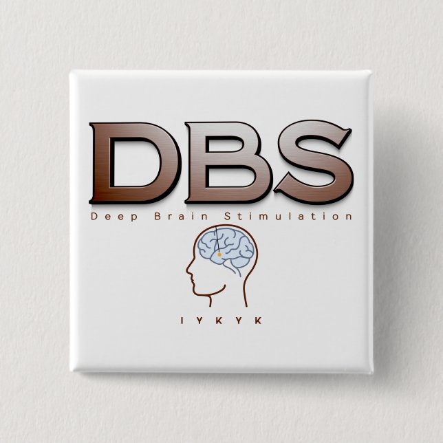 Parkinsons DBS IYKYK Button (Vorderseite)
