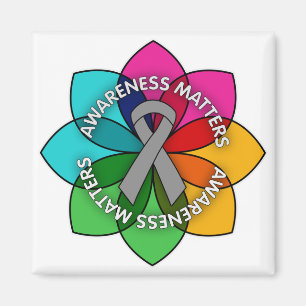 Parkinson's Disease Awareness Matters Petals Magnet