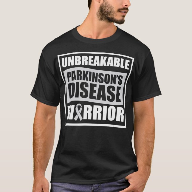 Parkinsons Disease Awareness Quit Warrior T-Shirt (Vorderseite)