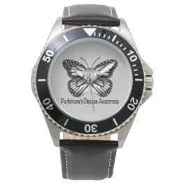 Parkinson's Disease Butterfly Awareness Ribbon Armbanduhr