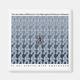 Parkinsons Kämpfe beginnt mit Bewusstsein Magnet