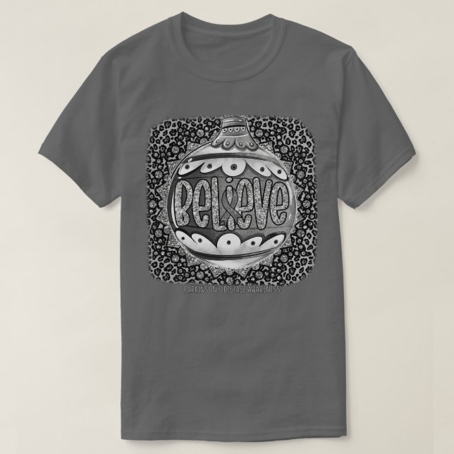 Parkinsons Krankheit Bewusstsein Glauben Ornament  T-Shirt (Design vorne)