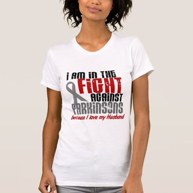 Parkinsons Krankheit im KAMPF FÜR MEINEN EHEMANN 1 T-Shirt (Vorderseite)