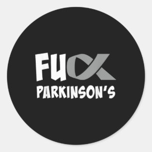 Parkinsons Krankheit Monat zur Bewusstseinsbildung Runder Aufkleber