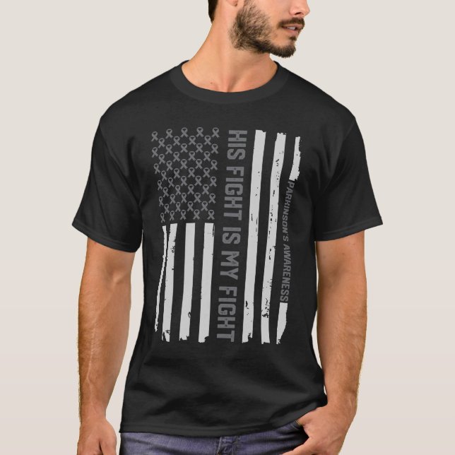 Parkinsons Krankheits-Bewusstseins-Band-T - T-Shirt (Vorderseite)