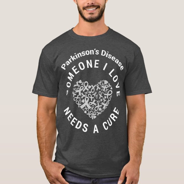 Parkinsons Raise Awareness Need Cure Love Family T-Shirt (Vorderseite)