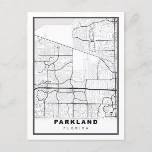 Parkland-Karte Postkarte