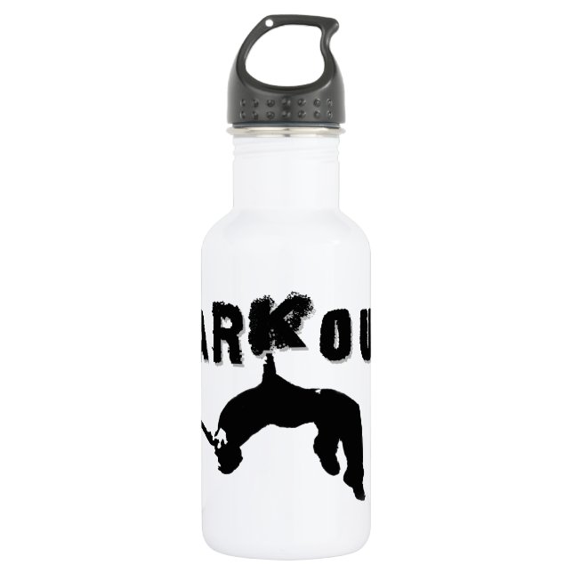 Parkour Athlet Trinkflasche (Vorderseite)