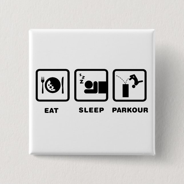 Parkour Button (Vorderseite)