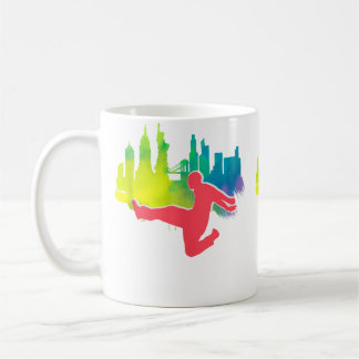 Parkour City Sonnenuntergang Parkour Freerunning Kaffeetasse