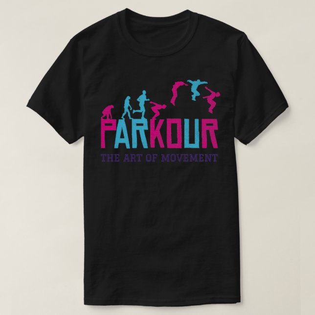 Parkour Die Kunst der Bewegung 1 T-Shirt (Design vorne)
