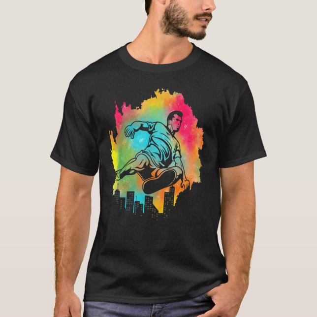Parkour extreme athlete parkour runner Sprichwort  T-Shirt (Vorderseite)