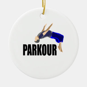 Parkour Extreme Sport Keramik Ornament