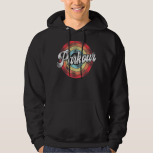 Parkour Free Running Traceur Retro Vintager Parkpl Hoodie