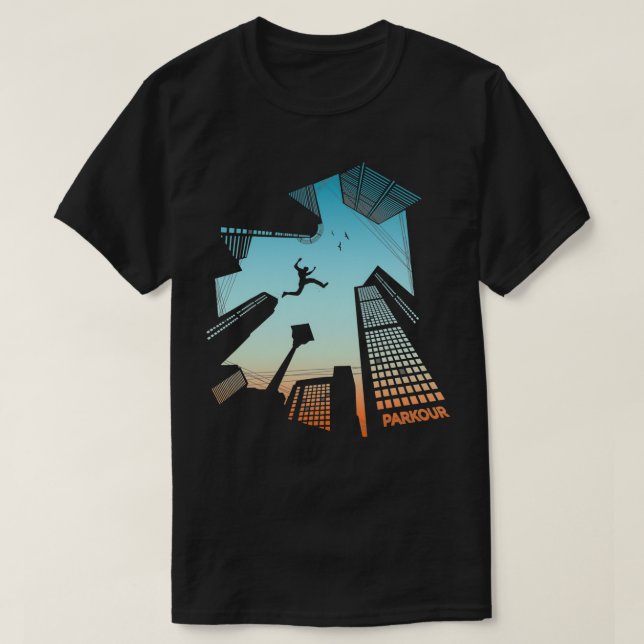 Parkour Freeruning Geschenk für Damen Kinder T-Shirt (Design vorne)