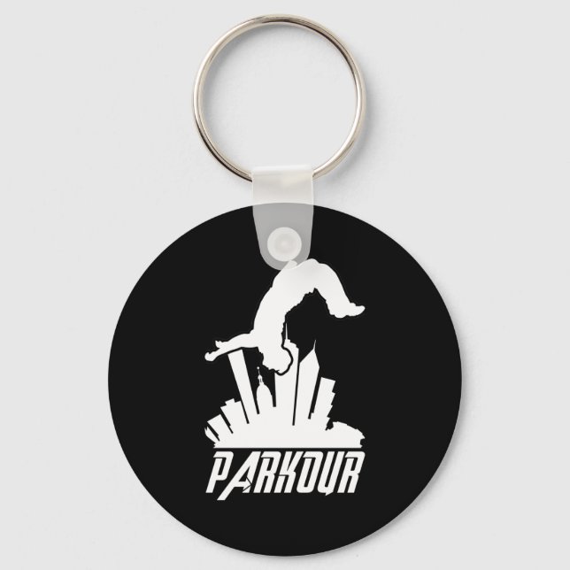 Parkour Freerunner Parkour Runner Schlüsselanhänger (Vorderseite)
