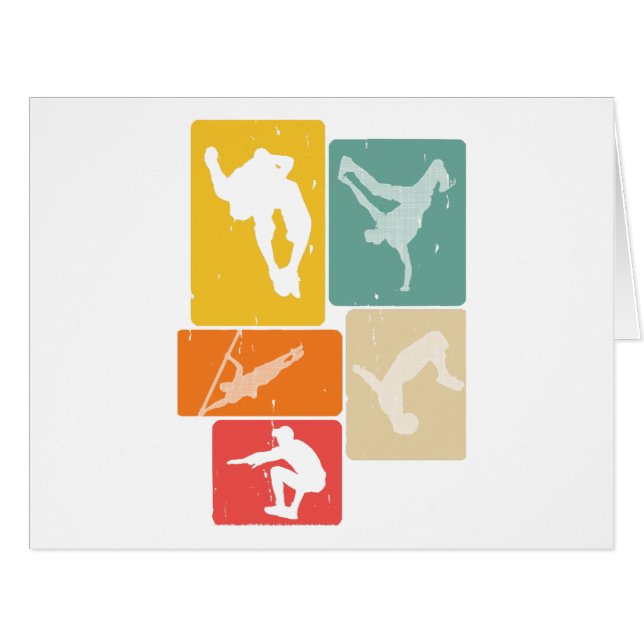 Parkour Freerunner Traceur Retro Freerunning (Vorderseite (Horizontal))