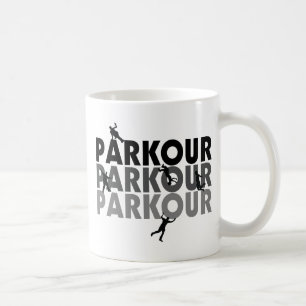 Parkour freier Betrieb Kaffeetasse