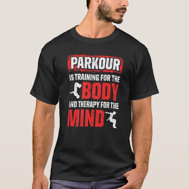 Parkour für Parkour Runner Traceur Freestyle Runne T-Shirt (Vorderseite)