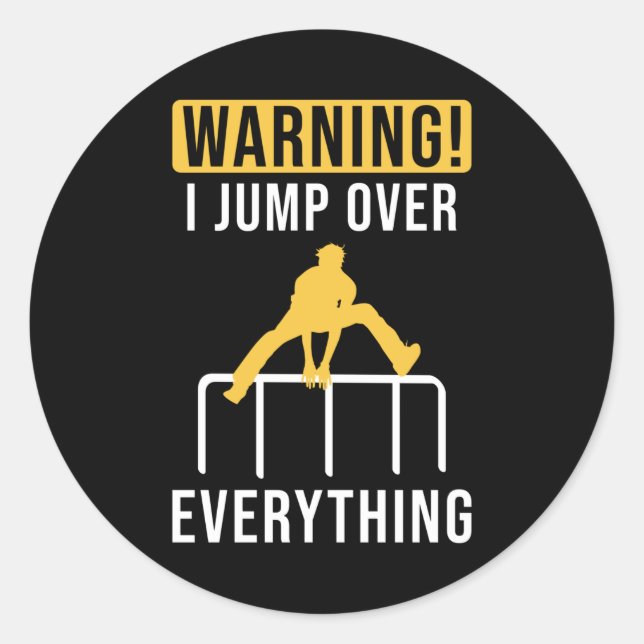 Parkour I jumum über alles Runder Aufkleber (Vorderseite)