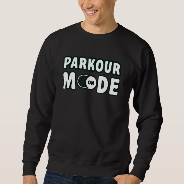 Parkour im Freien Parkplatz Sweatshirt (Vorderseite)