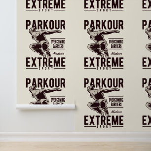 PARKOUR individuelle Name & Farbe Tapete