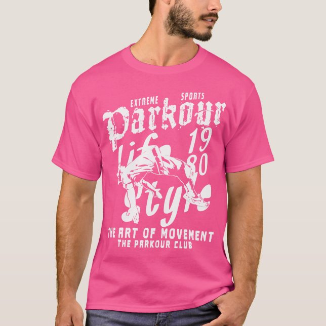Parkour-Lebensstil T-Shirt (Vorderseite)
