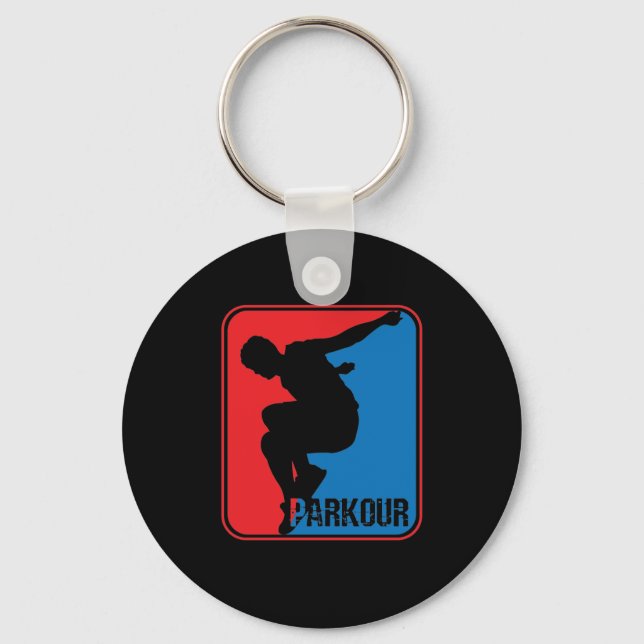 parkour Logo Schlüsselanhänger (Vorderseite)