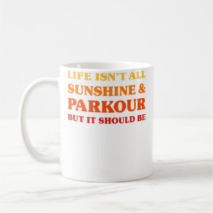 Parkour-Männer, die Parkour lieben, Frauen, die Pa Kaffeetasse