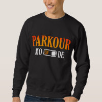 Parkour Moder über moderne Typografie